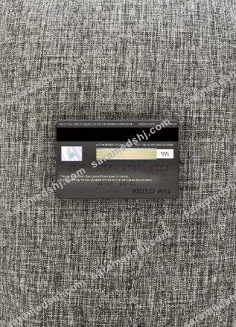 Sri Lanka Amana bank visa signature card photolook back